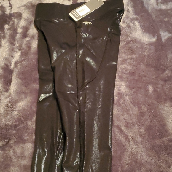 Running barre shiny black leggings - Picture 4 of 5